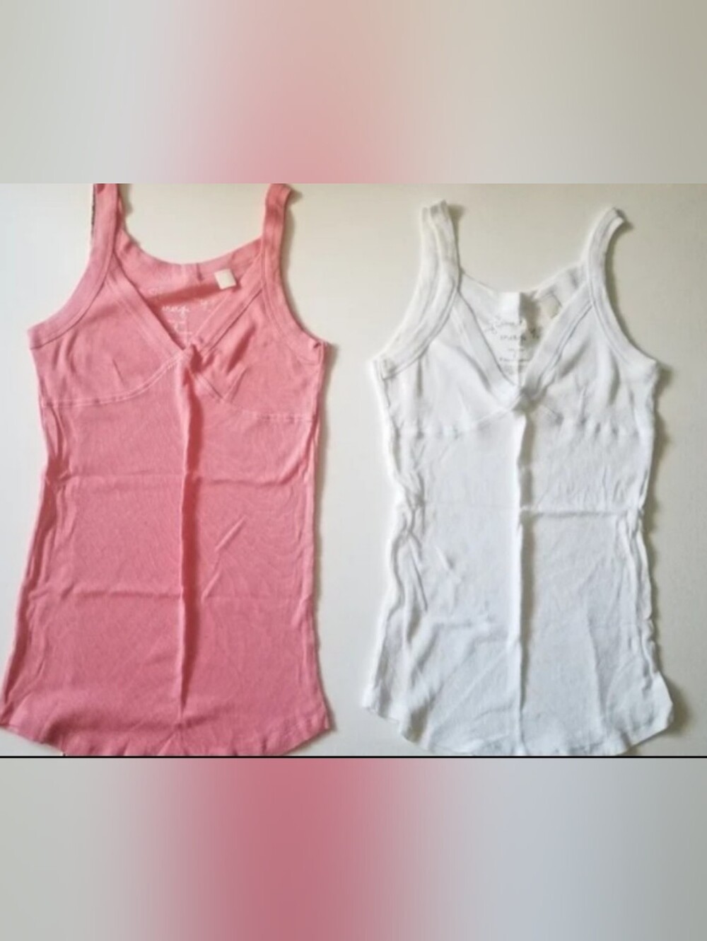 Women’s Pink Ribbed Tank Top - Lightweight Sleeveless Tee